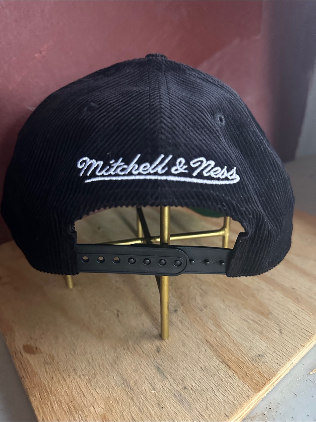 Sneaker Politics Black Corduroy Retro Baseball Snapback Hat Brand New No Tags — image 4 of 5
